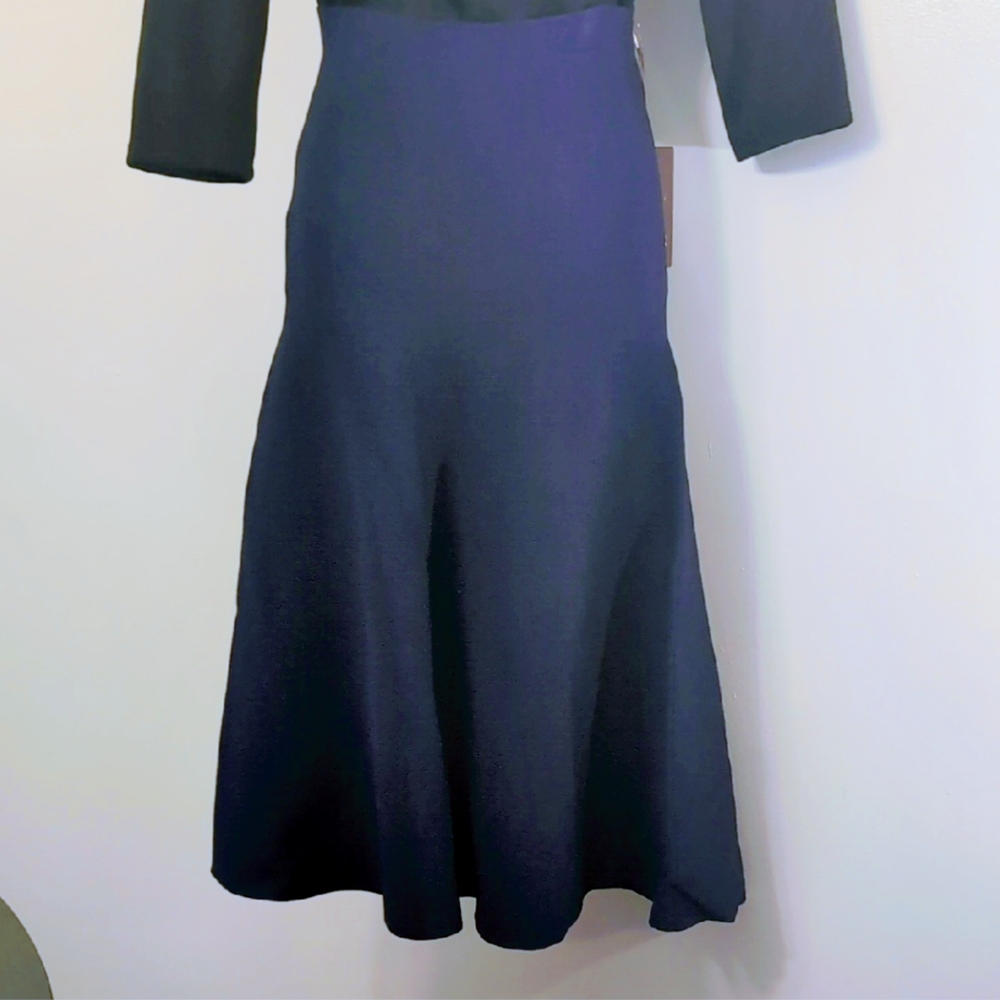 NWT Kerisma Blue Asymmetrical A-Line Skirt • Boutique Designer • Midi